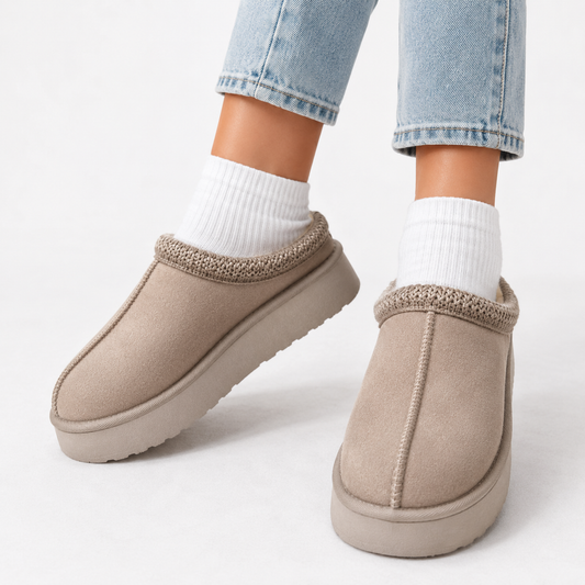 Women's Fur Lined Winter Slippers