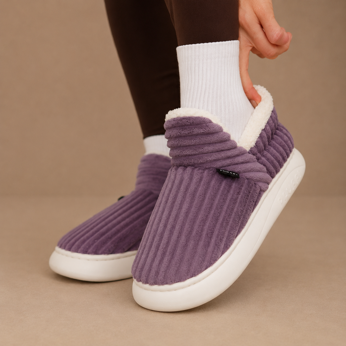 Women's Fleece Lined Winter Slippers