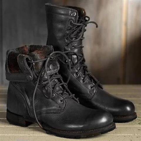 Women's Leather Lace Up Boots