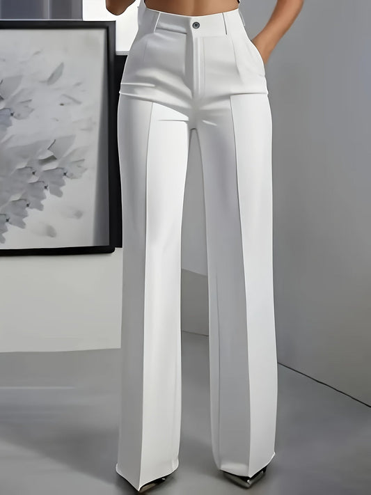 Women's High Waisted Tailored Trousers