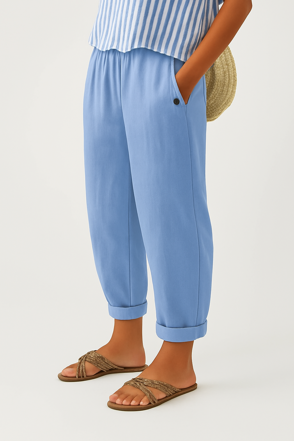 Women's Relaxed Linen Casual Trousers