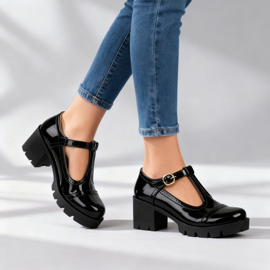 Women's Chunky T-Bar Mary Janes