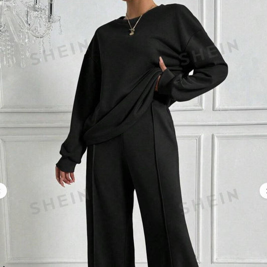 Women's Drop Shoulder Trouser Set