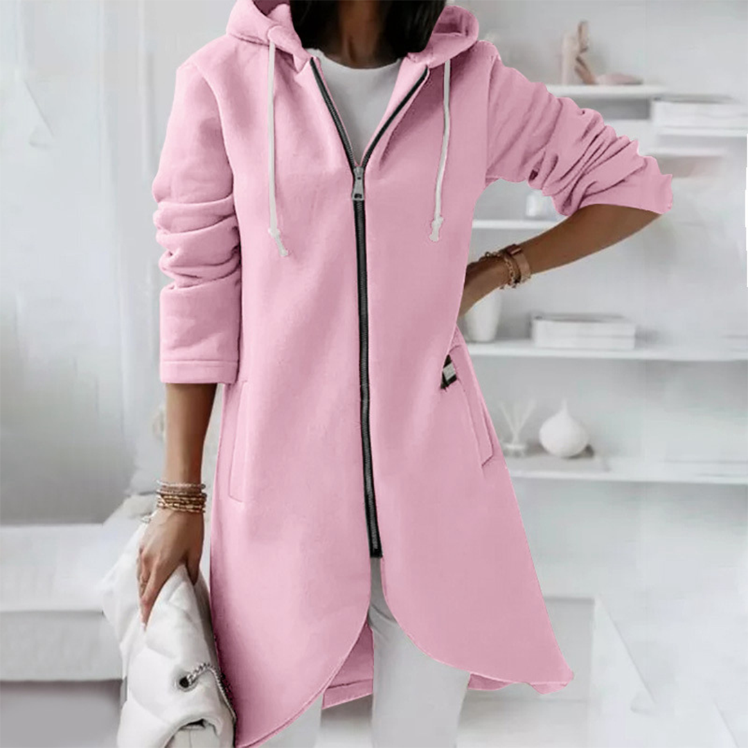 Women's Long Zip Up Hoodie