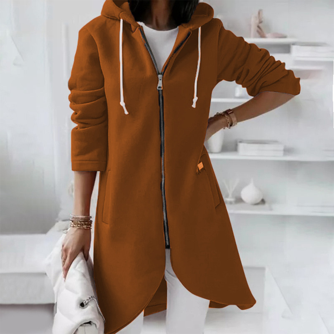 Women's Long Zip Up Hoodie
