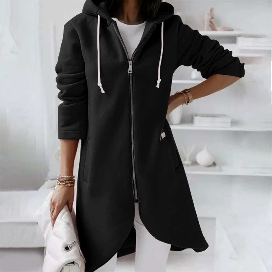 Women's Long Zip Up Hoodie