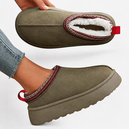 Women's Fur Lined Winter Slippers