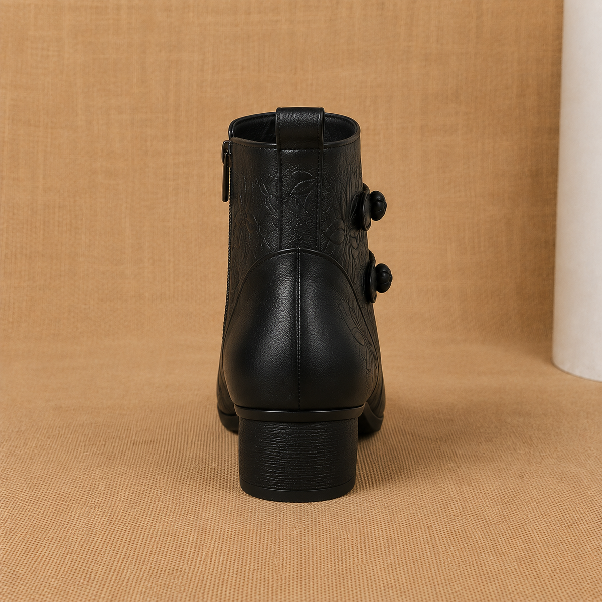 Women's Leather Heel Boots