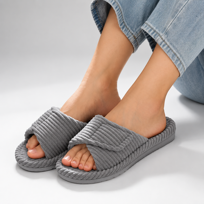 Women's Corduroy Supportive House Slippers