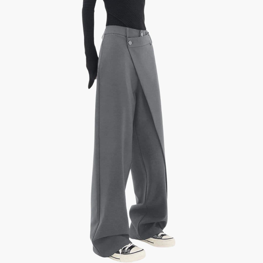 Women's Asymmetric Wide Leg Trousers