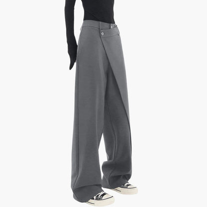 Women's Asymmetric Wide Leg Trousers
