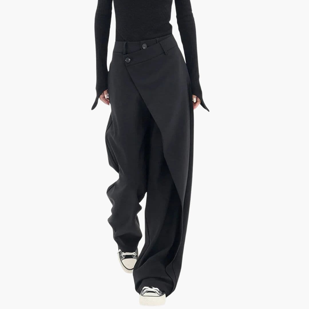 Women's Asymmetric Wide Leg Trousers