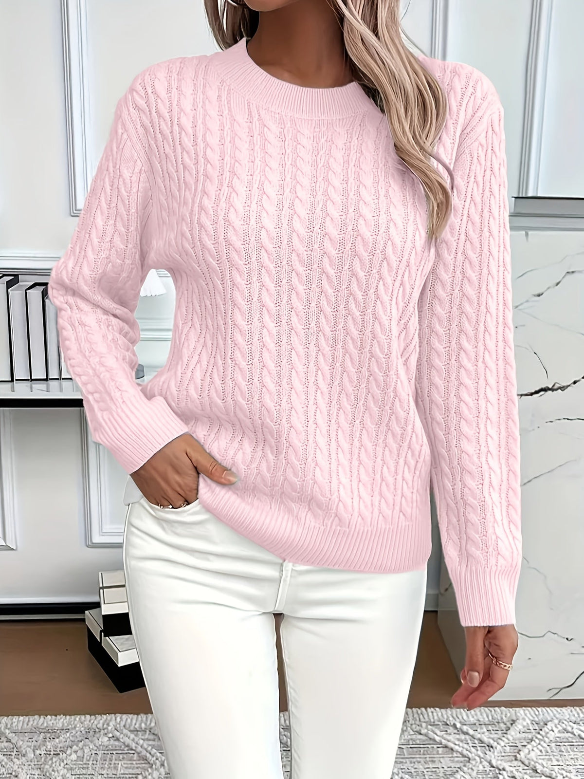 Women's Chunky Cable Knit Sweater