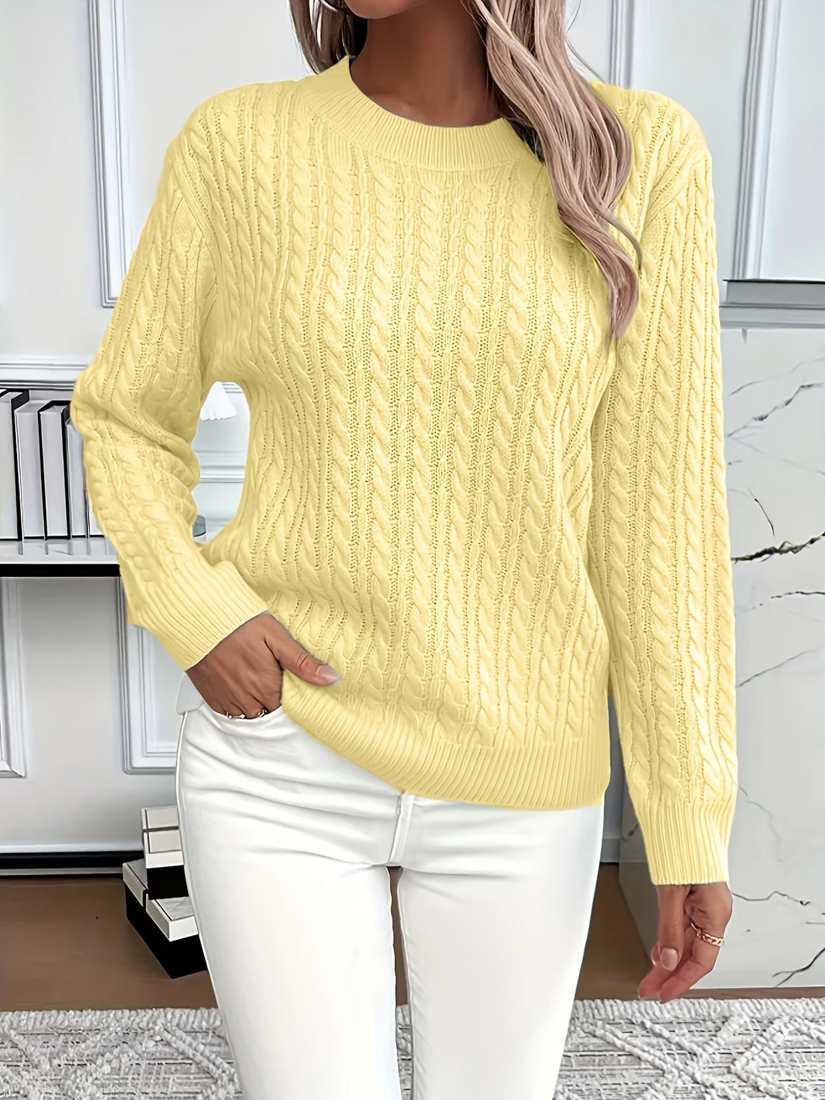 Women's Chunky Cable Knit Sweater