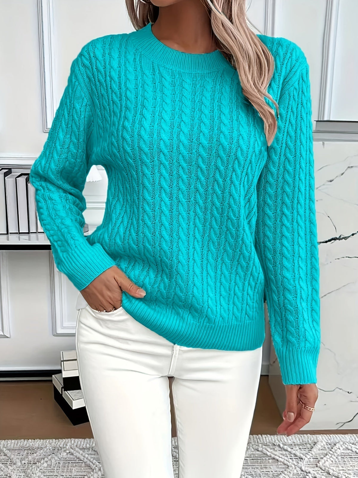 Women's Chunky Cable Knit Sweater