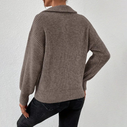 Women's Chunky Half Zip Sweater