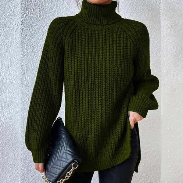 Women's Chunky Turtleneck Knit Sweater