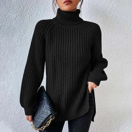 Women's Chunky Turtleneck Knit Sweater