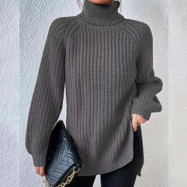 Women's Chunky Turtleneck Knit Sweater