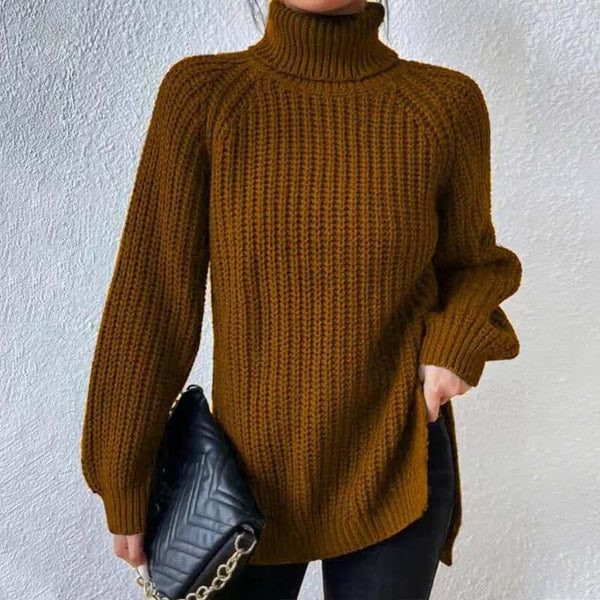 Women's Chunky Turtleneck Knit Sweater