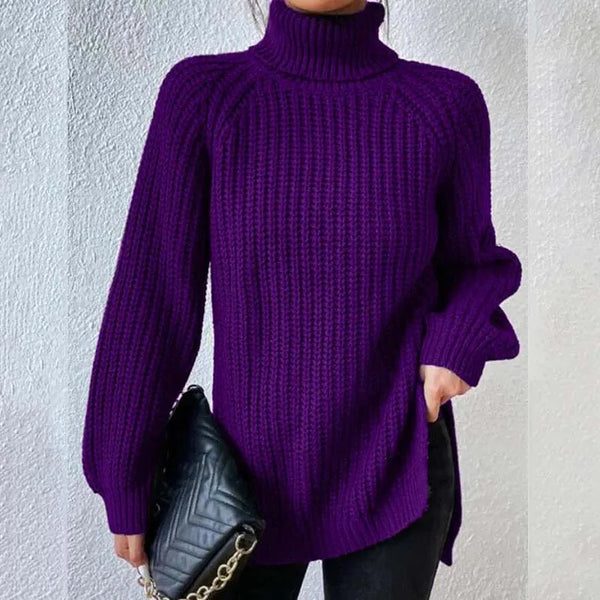 Women's Chunky Turtleneck Knit Sweater
