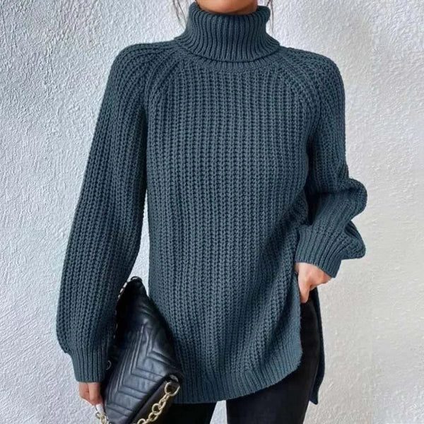 Women's Chunky Turtleneck Knit Sweater