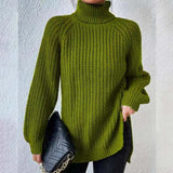 Women's Chunky Turtleneck Knit Sweater