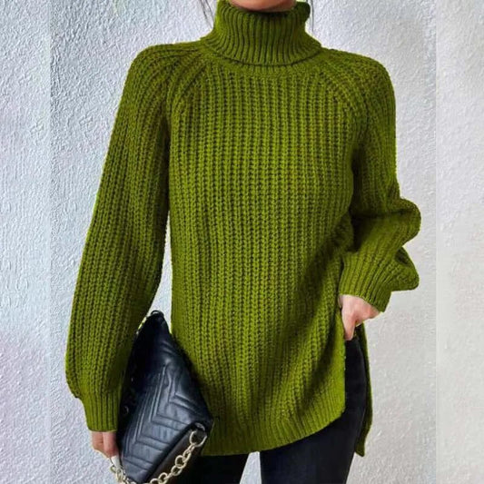 Women's Chunky Turtleneck Knit Sweater