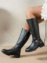 Women's Leather Knee High Boots