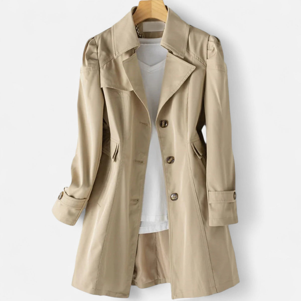 Women's Classic Lapel Trench Coat