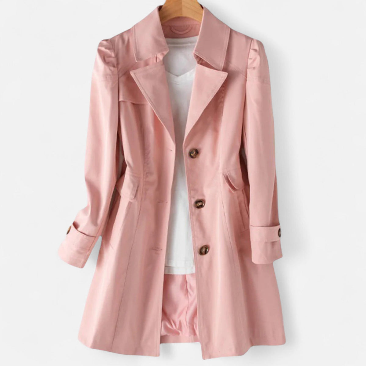 Women's Classic Lapel Trench Coat