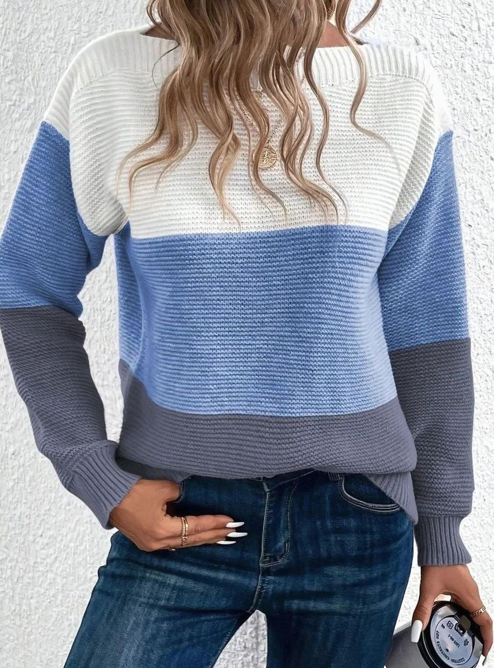 Women's Colour Block Boat Sweater