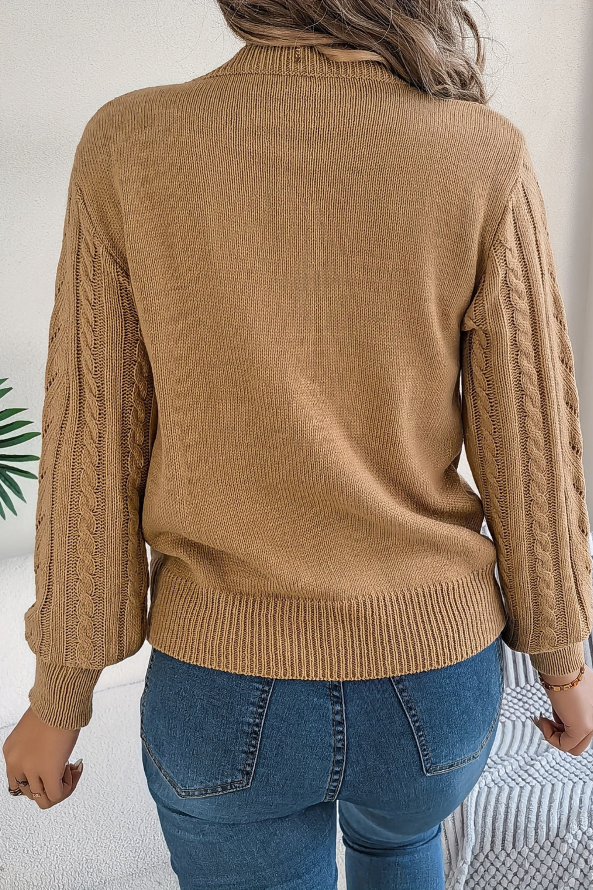 Women's Classic Cable Knit Sweater