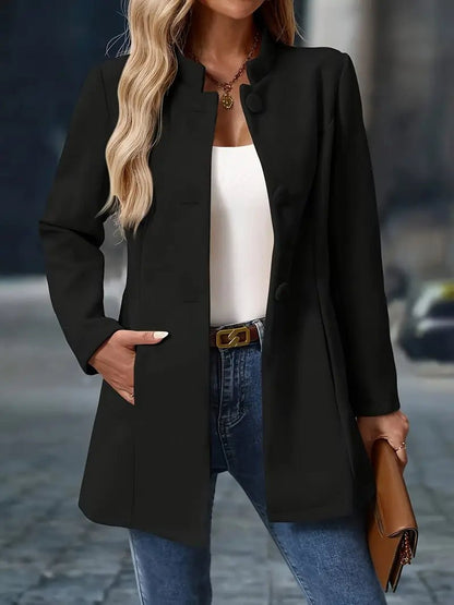 Women's Elegant Stand Collar Coat