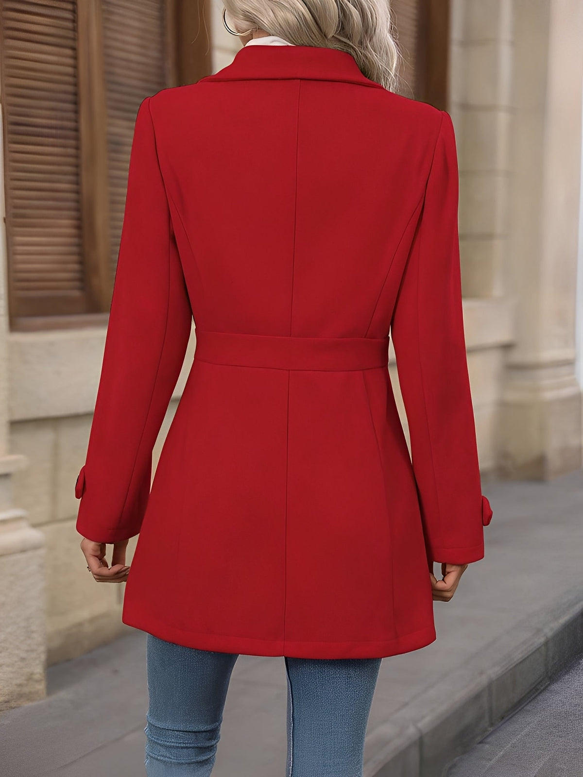 Women's Fitted Double Breasted Trench