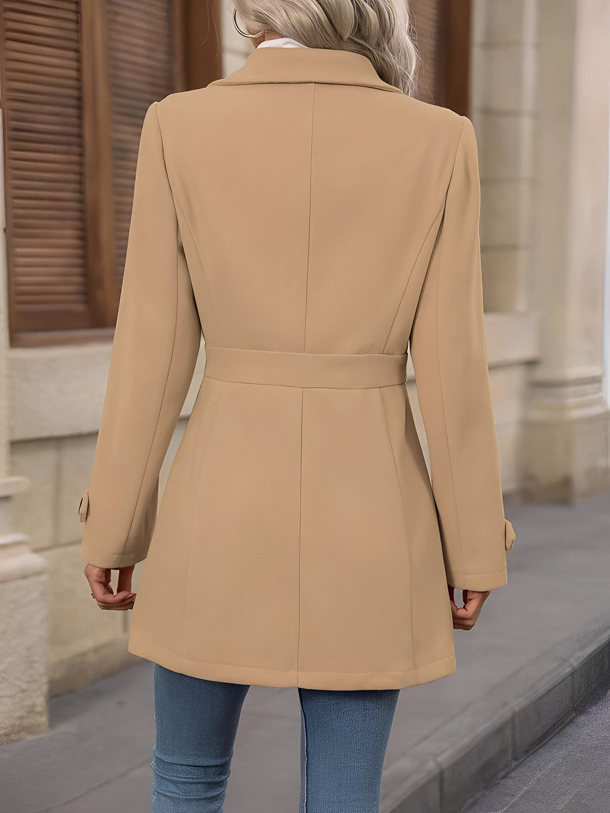 Women's Fitted Double Breasted Trench