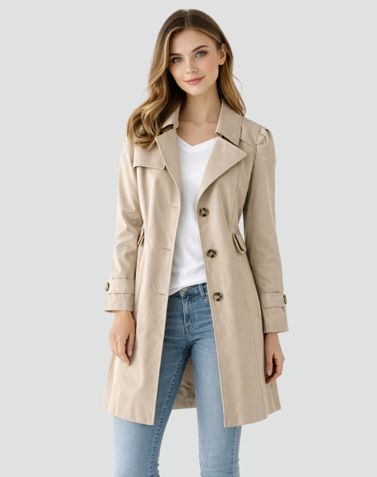 Women's Classic Double Breasted Trench