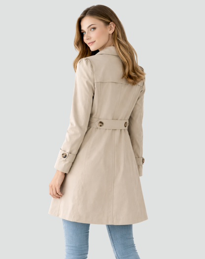 Women's Classic Double Breasted Trench
