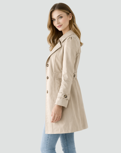 Women's Classic Double Breasted Trench