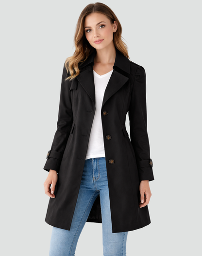 Women's Classic Double Breasted Trench