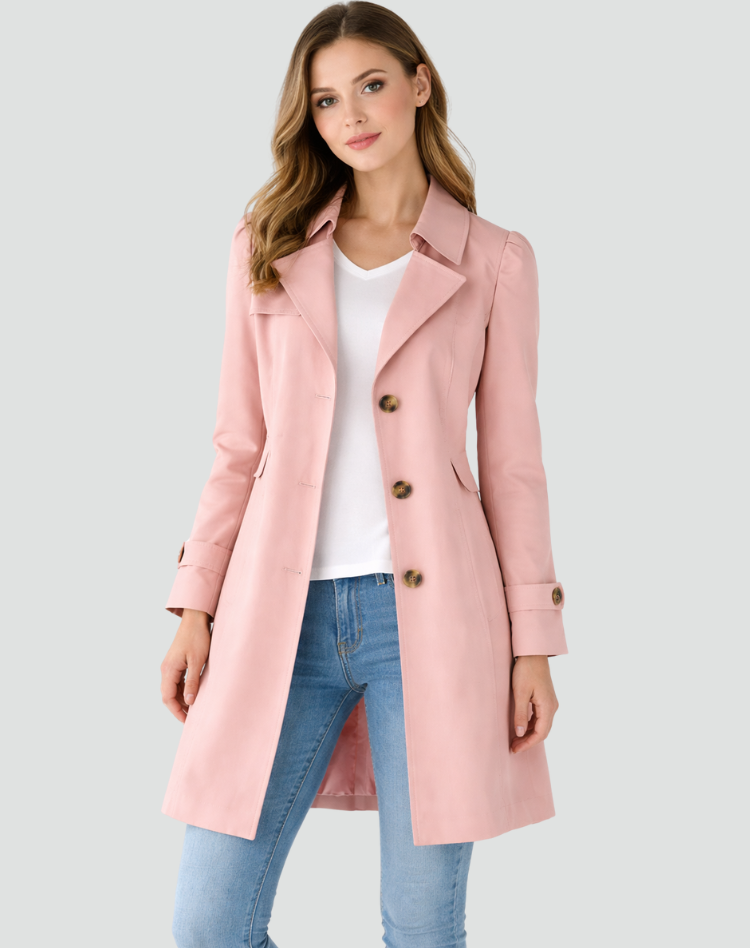 Women's Classic Double Breasted Trench