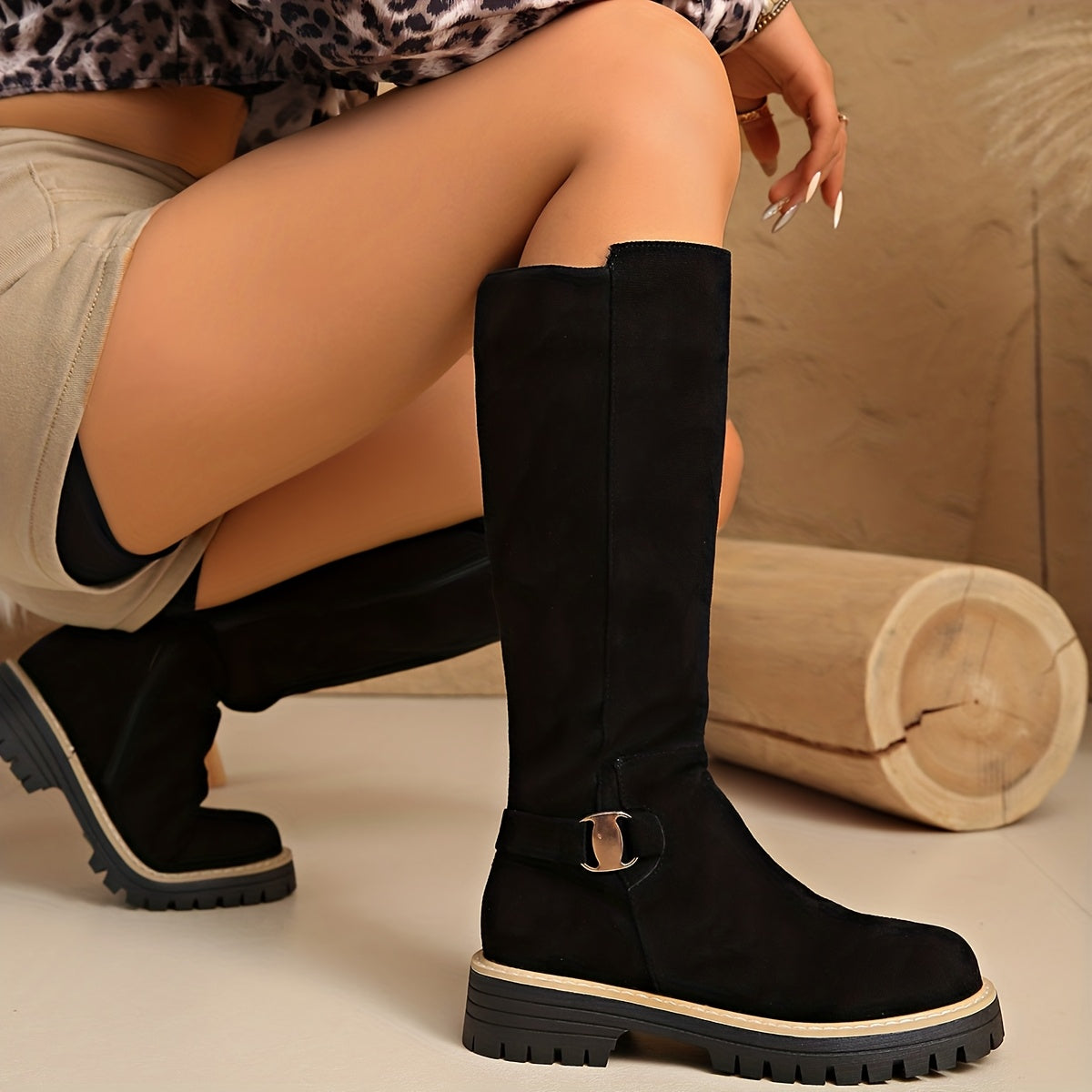Women's Flat Knee High Boots