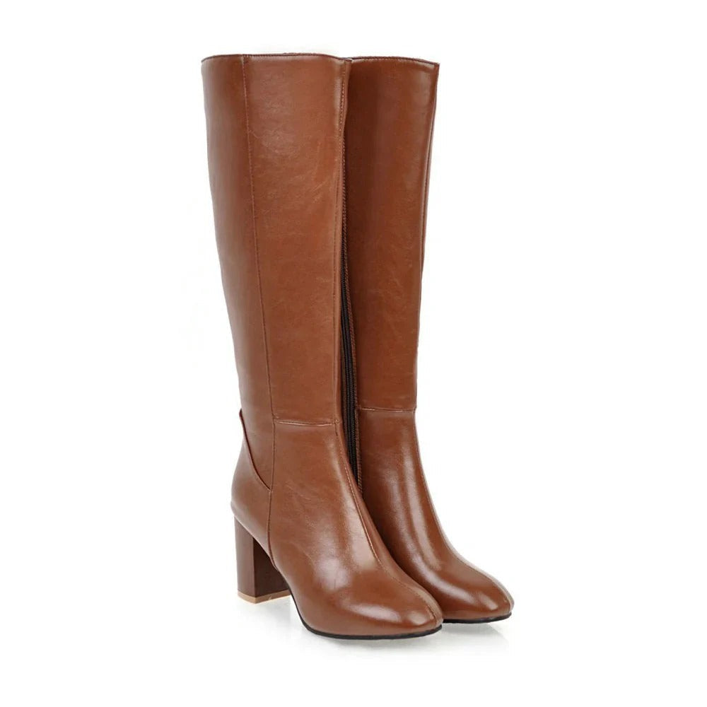 Women's Heeled Knee High Boots