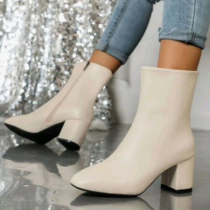 Women's Heel Leather Boots