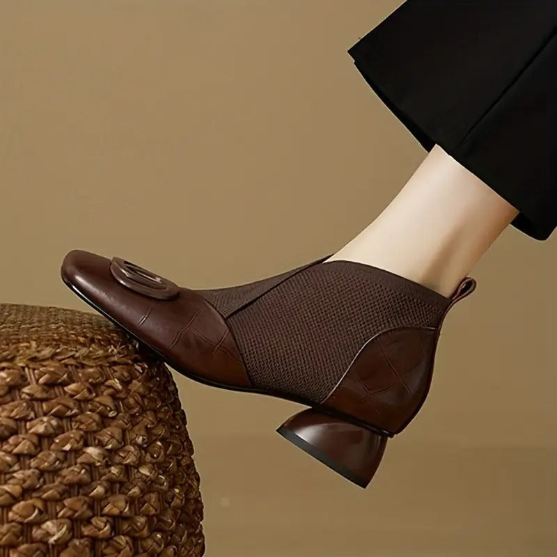 Women's Square Toe Ankle Boots