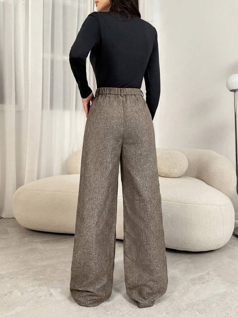 Women's Pleated Wide Leg Trousers