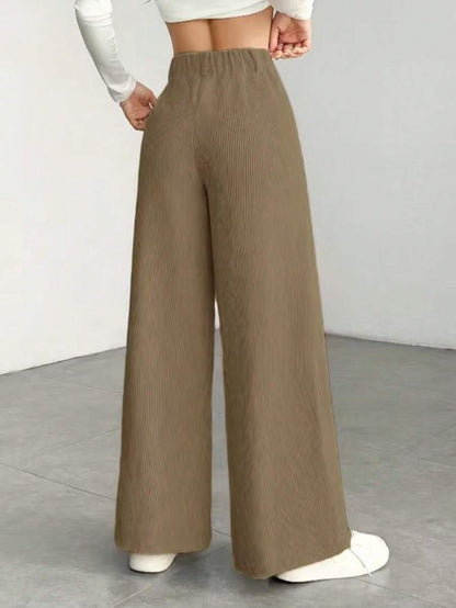 Women's Wide Leg Corduroy Trousers