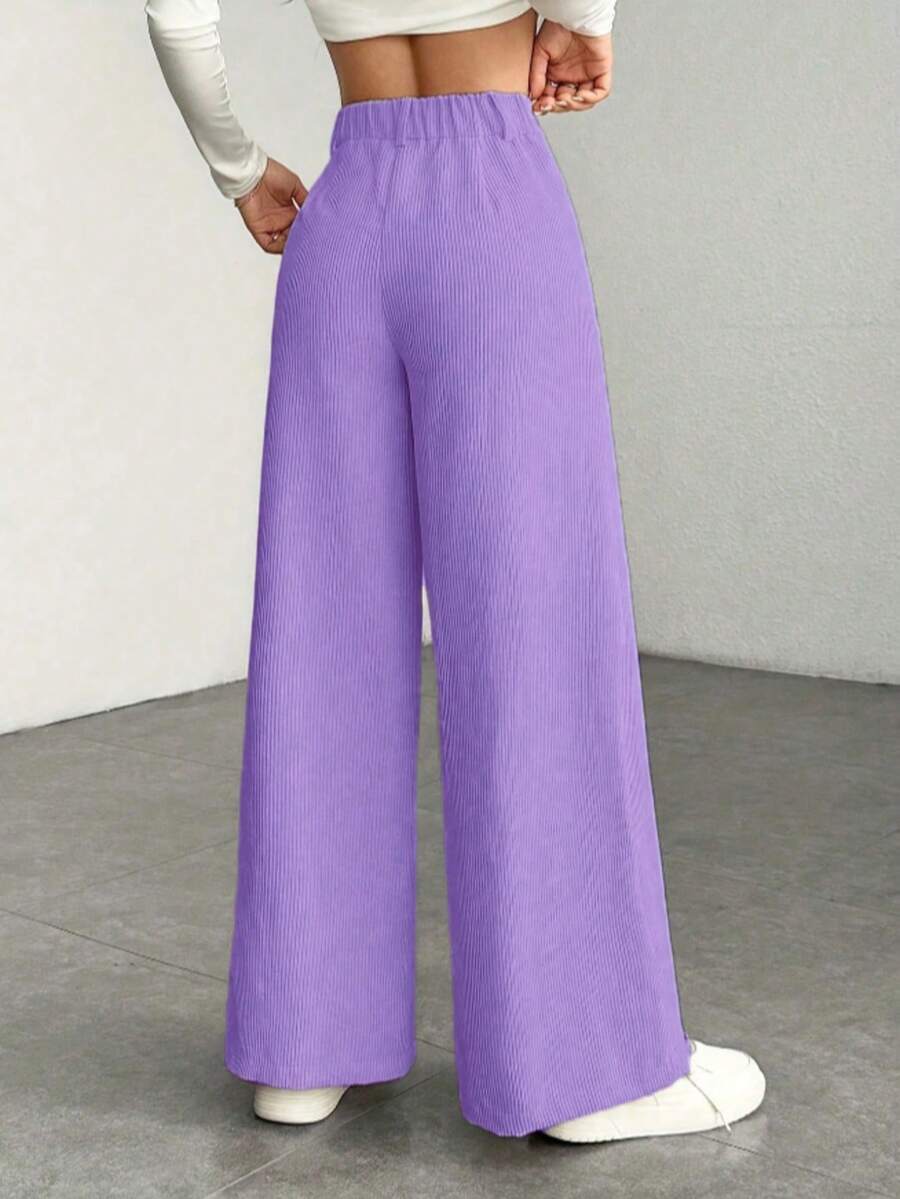 Women's Wide Leg Corduroy Trousers