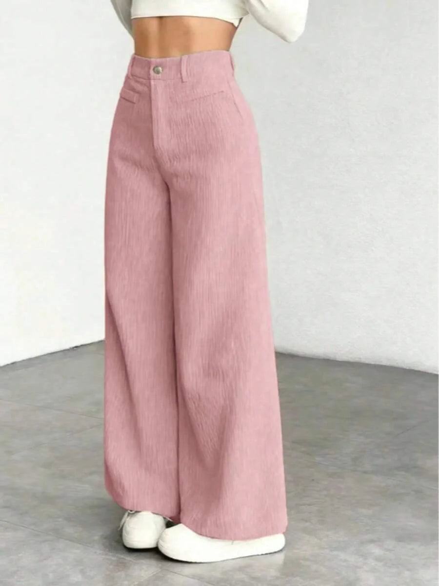 Women's Wide Leg Corduroy Trousers