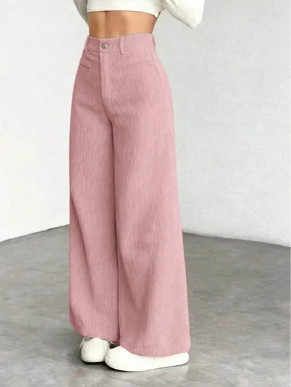 Women's Wide Leg Corduroy Trousers